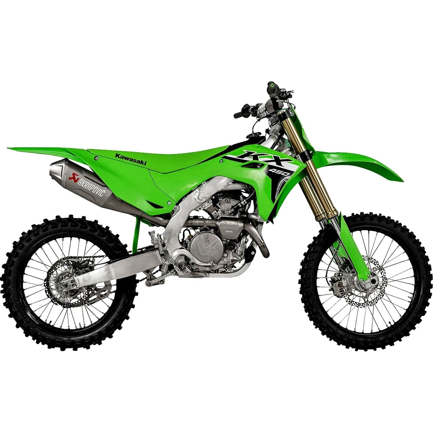 Akrapovic Titanium Evolution Line Full Exhaust System For Kawasaki KX 450 2024-2026